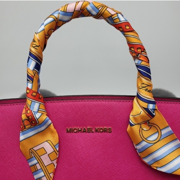 New France Paris Rope Silk Skinny Scarf Twilly - Picture 7 of 7